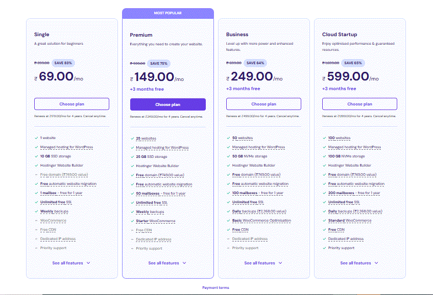 how to buy domain and hosting from hostinger